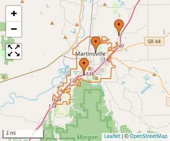 Area schools map