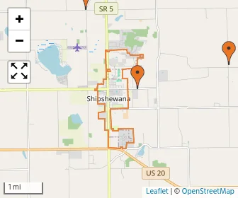 Area schools map