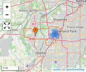 Area schools map