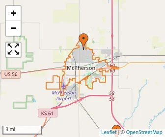 Area schools map