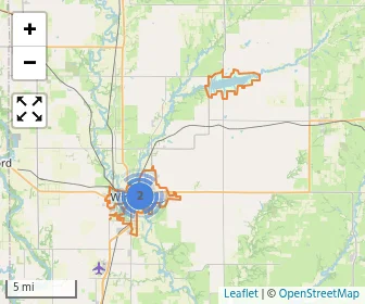 Area schools map