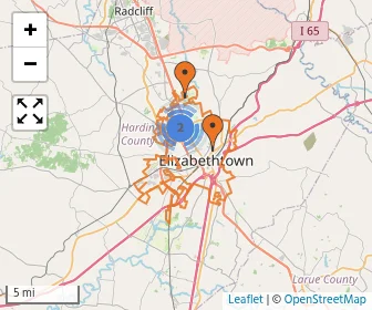 Area schools map