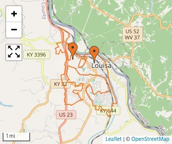 Area schools map