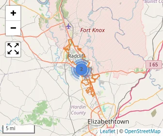 Area schools map