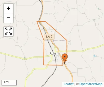 Area schools map