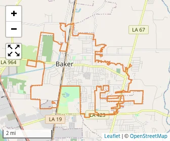 Area schools map