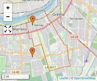 Area schools map