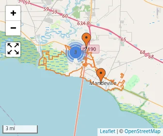 Area schools map