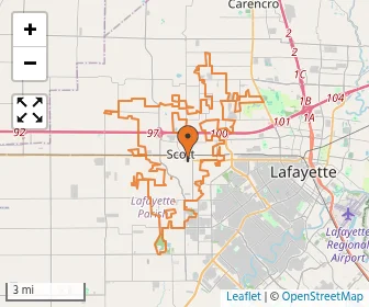 Area schools map