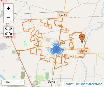 Area schools map
