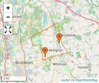Area schools map