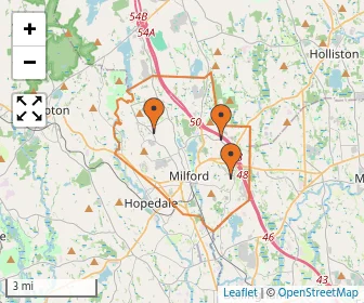 Area schools map