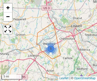 Area schools map