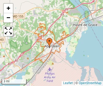 Area schools map