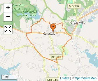 Area schools map