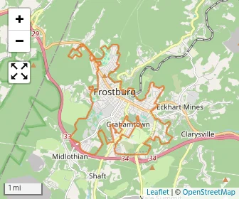 Area schools map