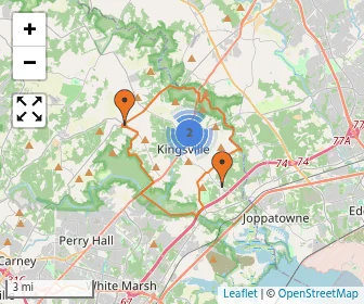 Area schools map