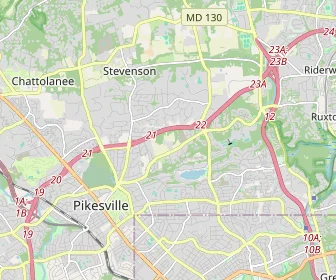 Area schools map