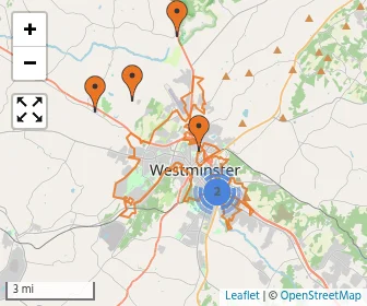 Area schools map