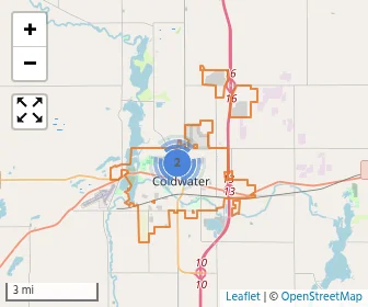 Area schools map