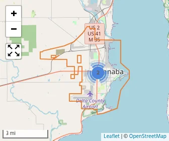 Area schools map