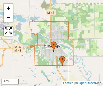 Area schools map
