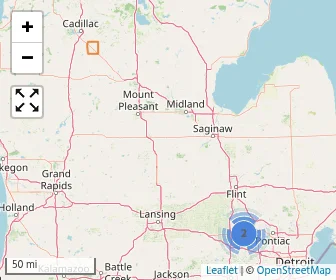 Area schools map