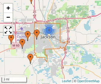 Area schools map