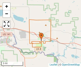 Area schools map