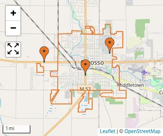 Area schools map