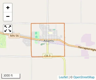 Area schools map