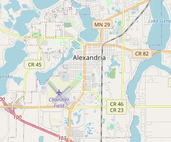 Area schools map