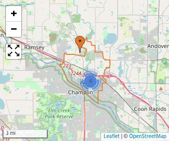 Area schools map