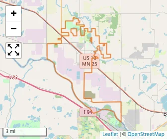 Area schools map