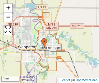 Area schools map