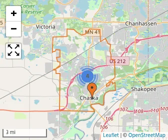 Area schools map