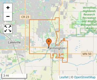 Area schools map
