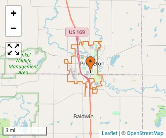 Area schools map