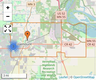 Area schools map