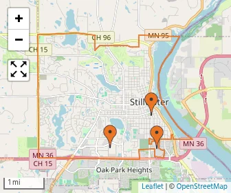 Area schools map