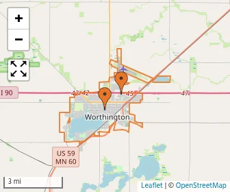 Area schools map
