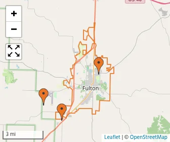 Area schools map