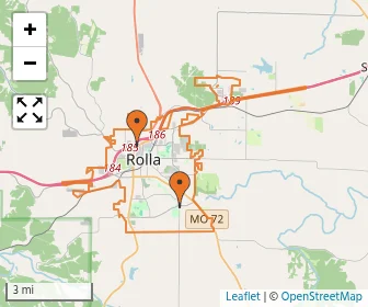 Area schools map