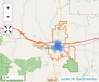 Area schools map