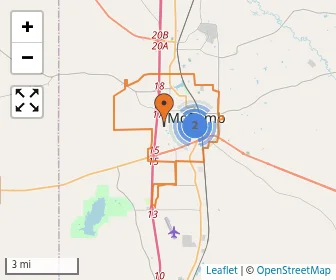 Area schools map