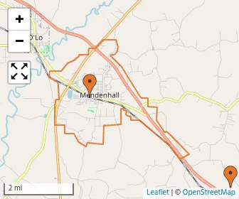 Area schools map