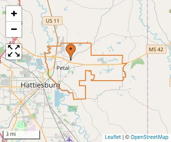 Area schools map