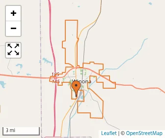 Area schools map