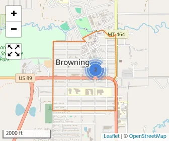 Area schools map