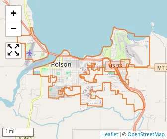 Area schools map
